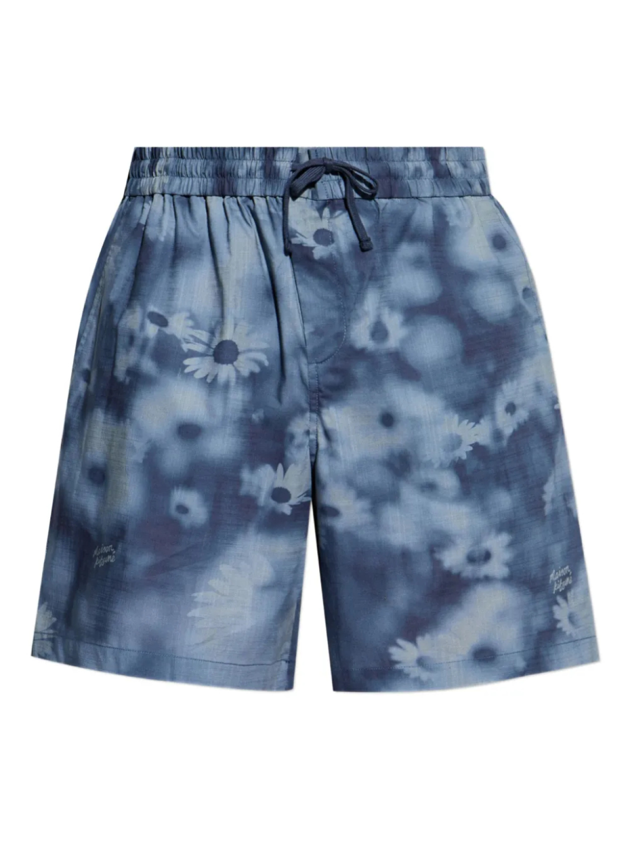 

Хлопковые шорты Maison Kitsuné, синий