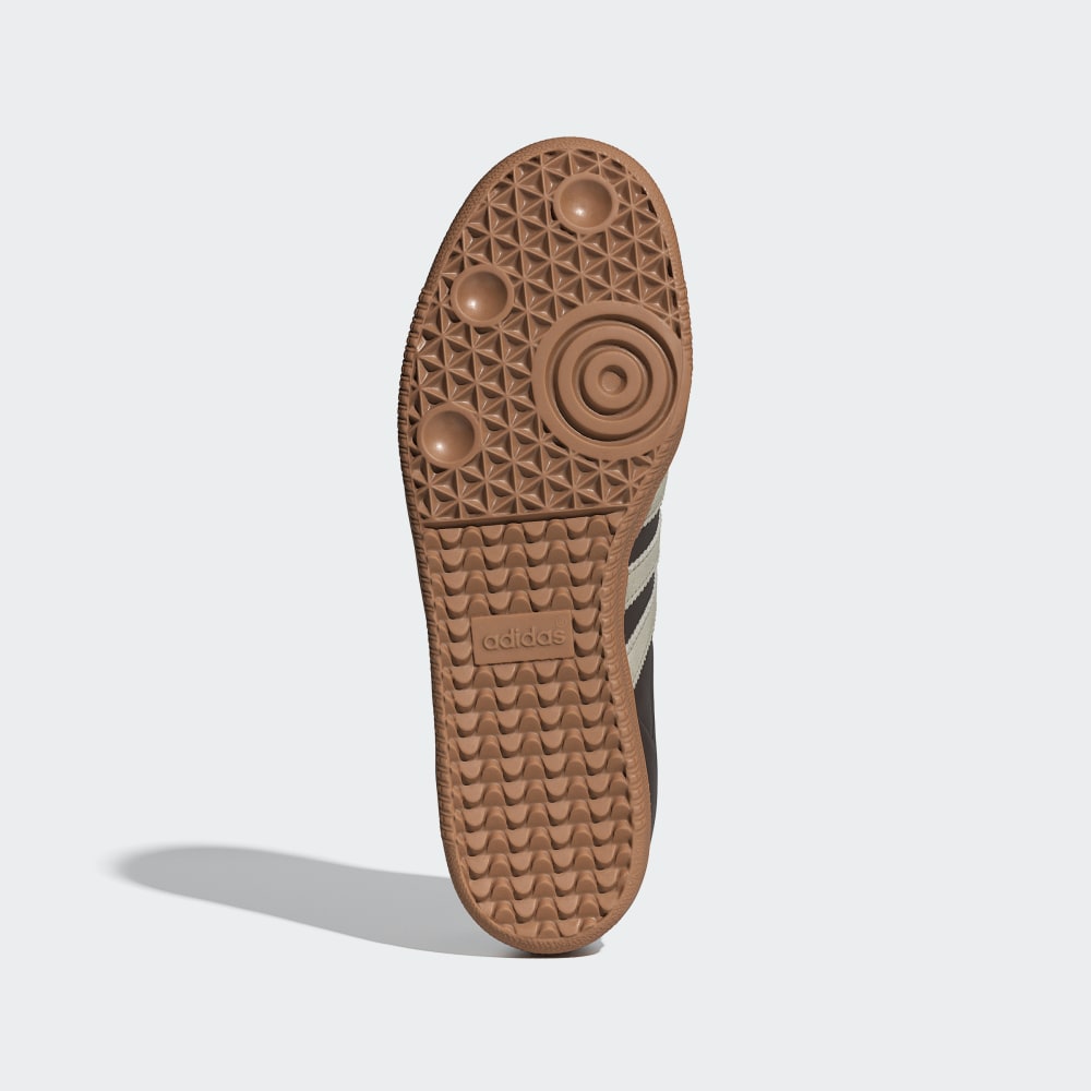 Кроссовки Adidas Samba OG Shoes, цвет Brown/Putty Grey/Gold Metallic — фото 3