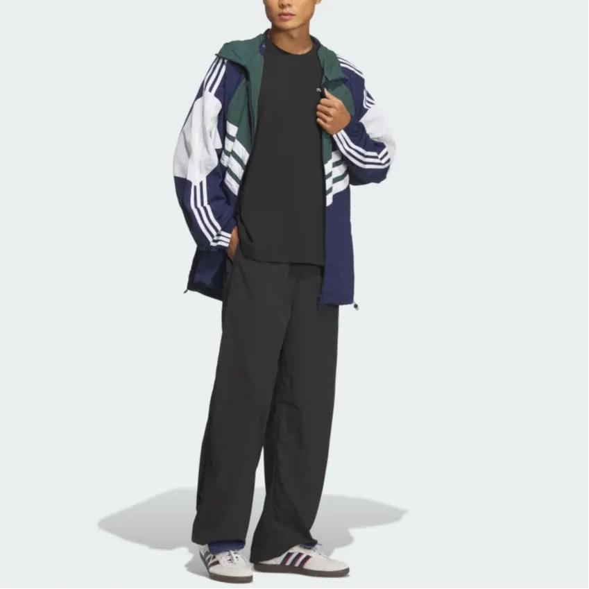 Куртка мужская ADICOLOR белая/зеленая Adidas Originals, белый/зеленый — фото 3