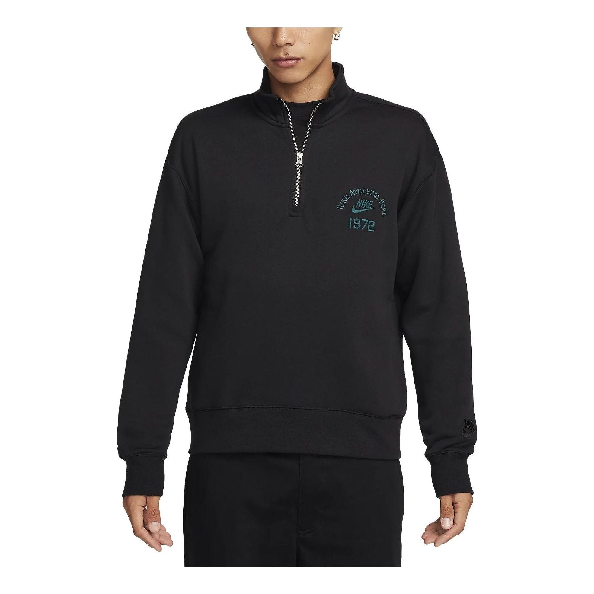 

Спортивная толстовка Nike Sportswear Club Fleece Half Zip Sweatshirt (Asia Sizing) 'Black' FQ7976-010, черный