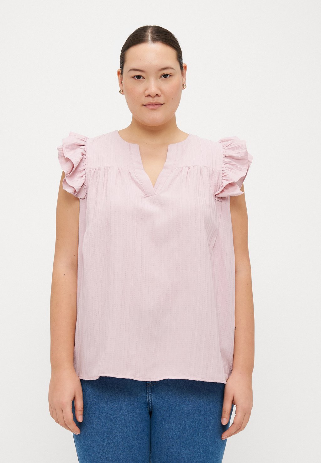 

Блуза CARLACIA FRILL ONLY Carmakoma, светло-розовый