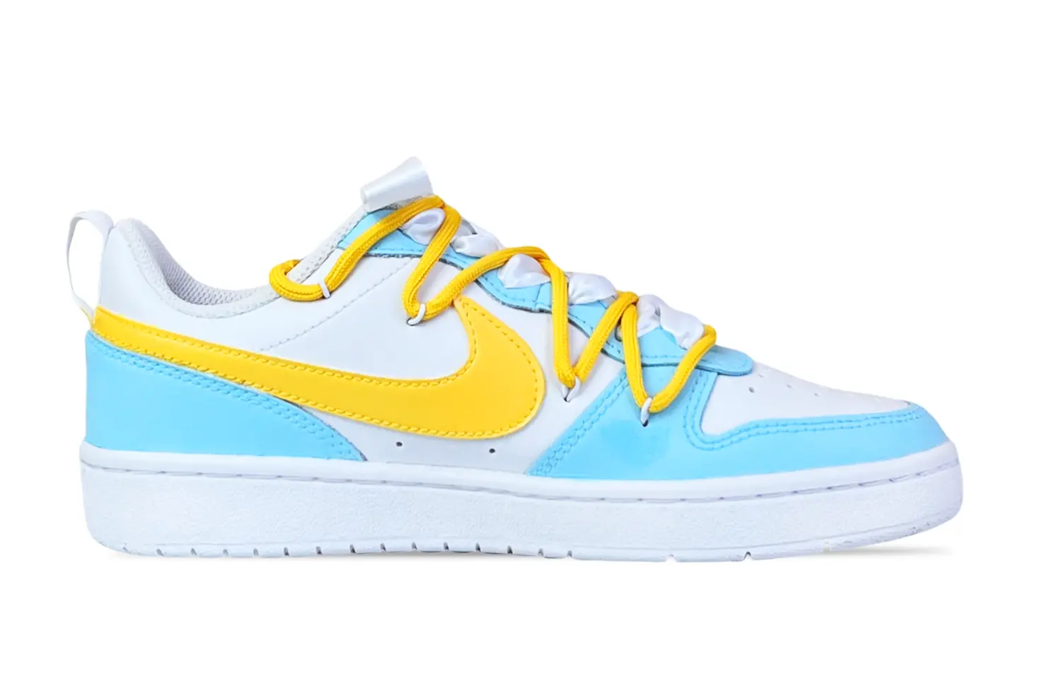 

Кроссовки Nike Court Borough Skateboarding Shoes Women's Low-top Blue/yellow/white, голубой, Синий, Кроссовки Nike Court Borough Skateboarding Shoes Women's Low-top Blue/yellow/white, голубой