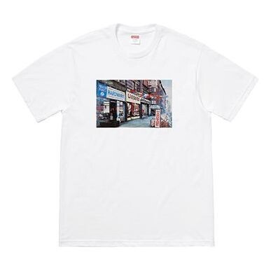 

Футболка ss18 hardware tee white printing short sleeve Supreme, белый
