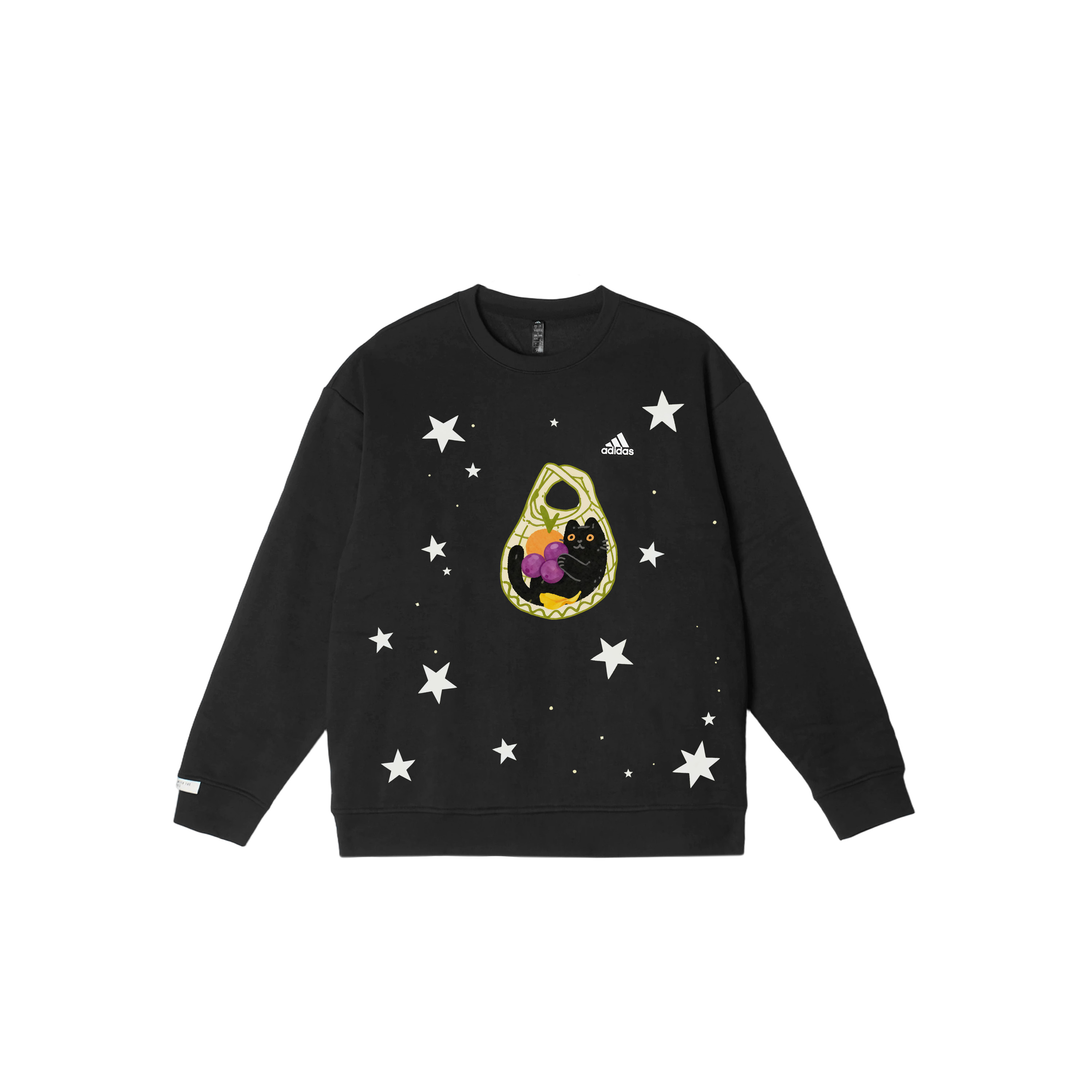 

Adidas Толстовка LABEL Unisex черная с круглым вырезом утепленная, Черный, Adidas Толстовка LABEL Unisex черная с круглым вырезом утепленная