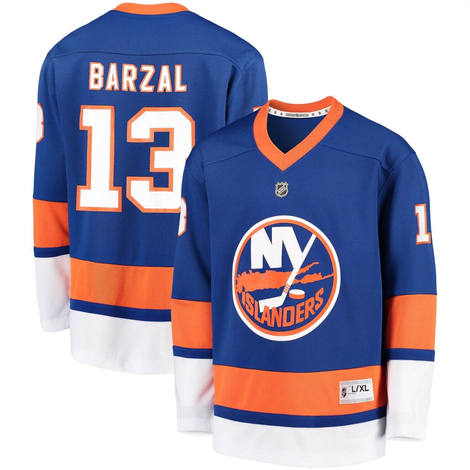 Молодежная футболка Мэтью Барзала Royal New York Islanders, домашняя копия игрока Outerstuff — фото 4