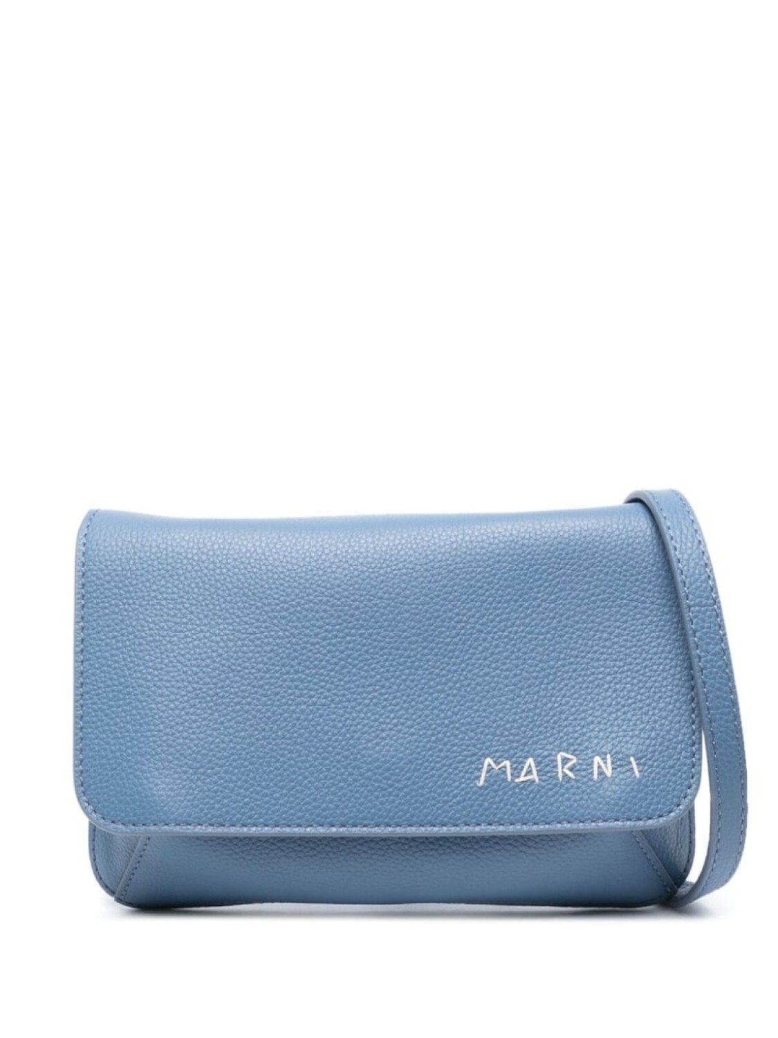 

Поясная сумка с вышитым логотипом Marni, синий