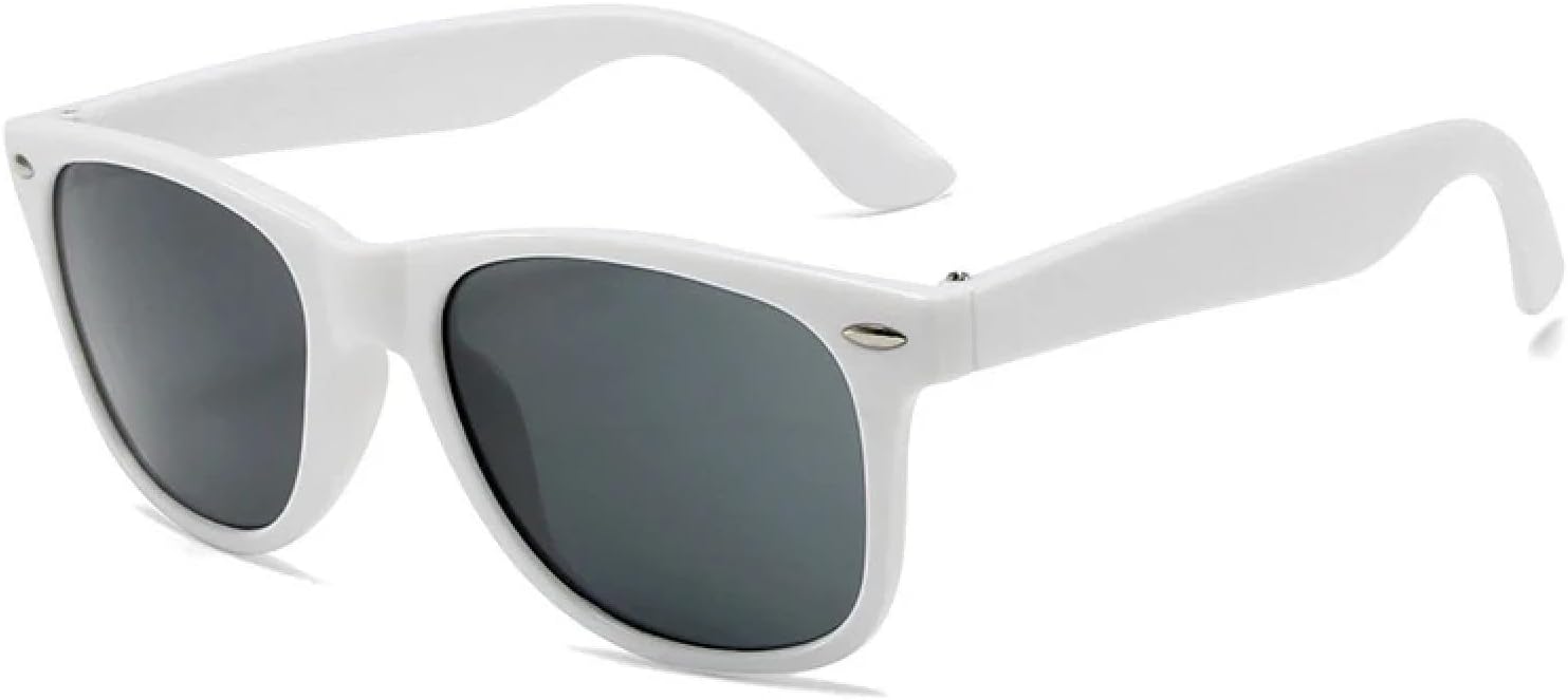 

Солнцезащитные очки с защитой от УФ-излучения UV400 | Цветные линзы Rivet Punk | Для женщин и мужчин, для занятий спортом на открытом воздухе и вождения DSVIGF, White-black