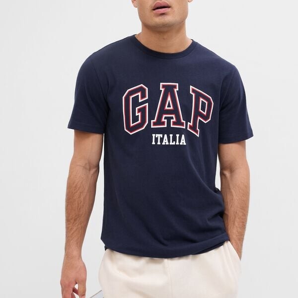 

Футболка с логотипом и надписью Gap, синий