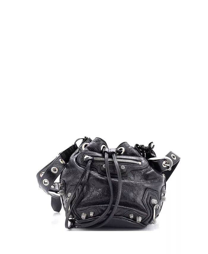 

Сумка-ведро XS Le Cagole Giant Studs из кожи Pre-Owned Balenciaga, черный