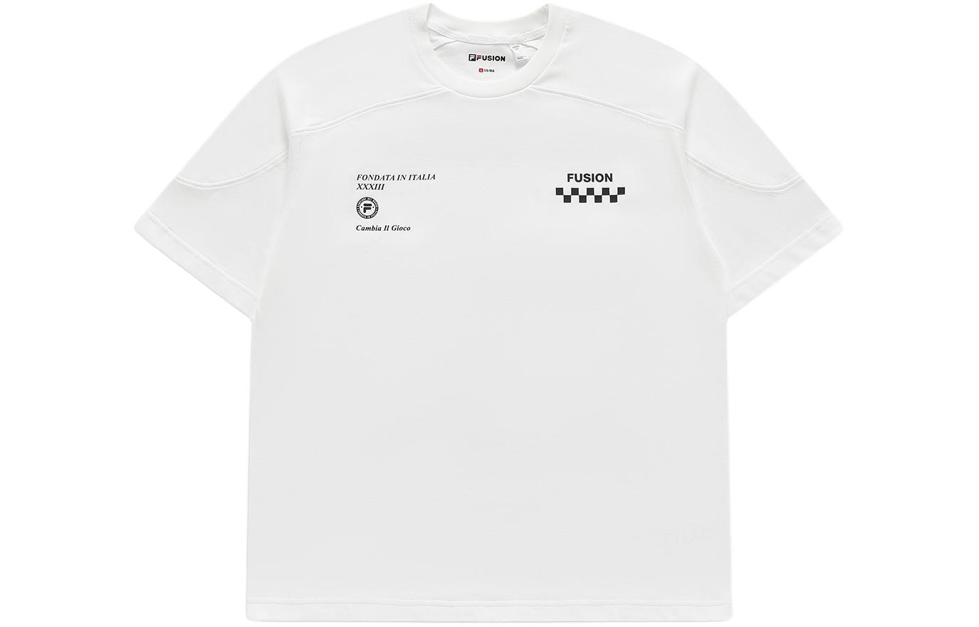 

FILA FUSION Футболка LIFE мужская стандартная белая, Белый, FILA FUSION Футболка LIFE мужская стандартная белая