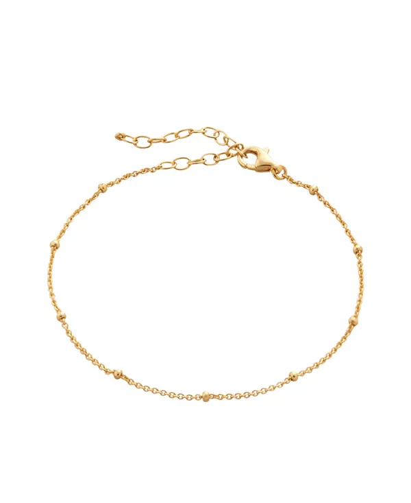 

Изящный браслет-цепочка из бисера «Спутник» из стерлингового серебра Spero London, gold