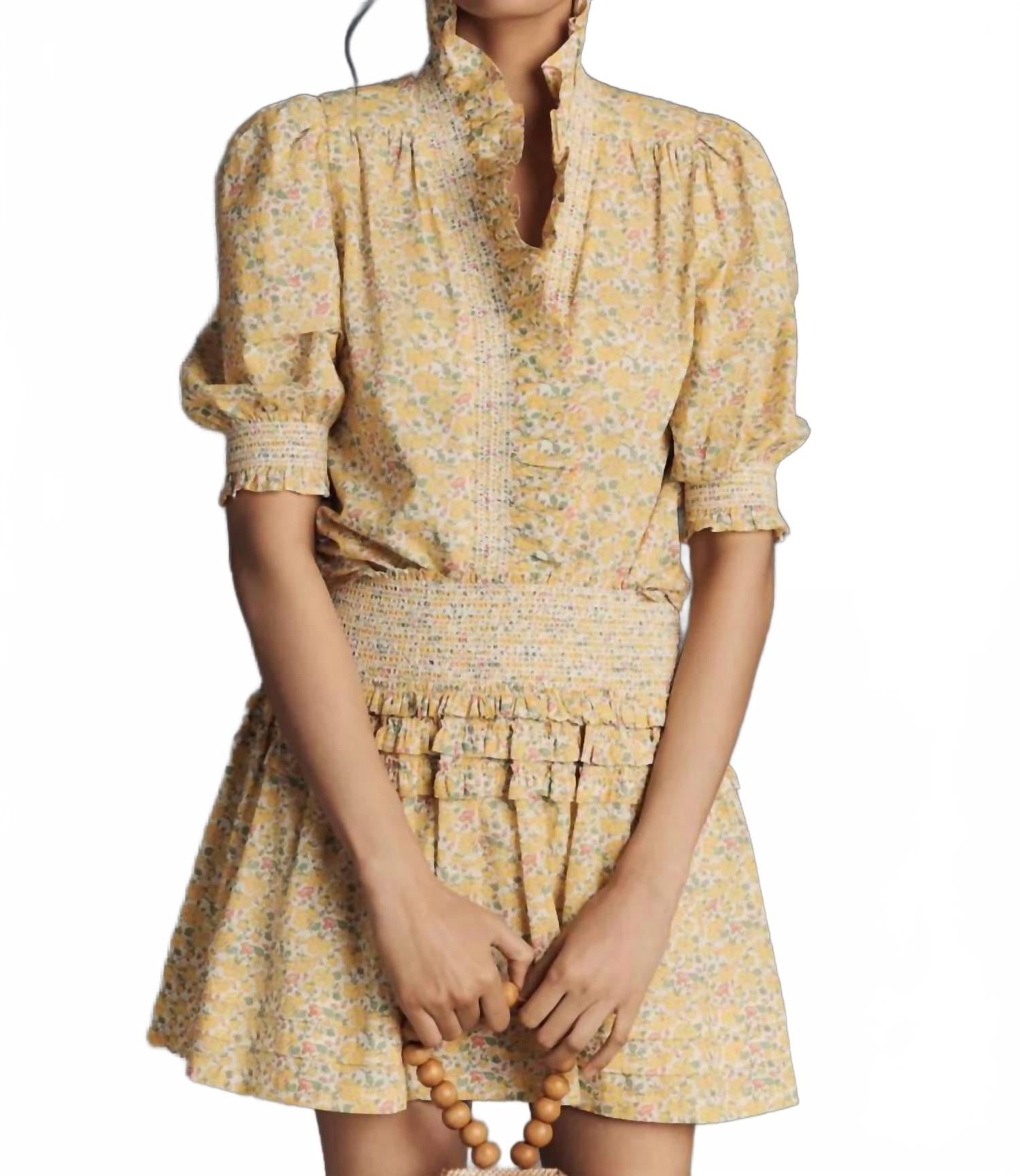 

LOVE THE LABEL Блузка Zuri каменисто-желтого цвета