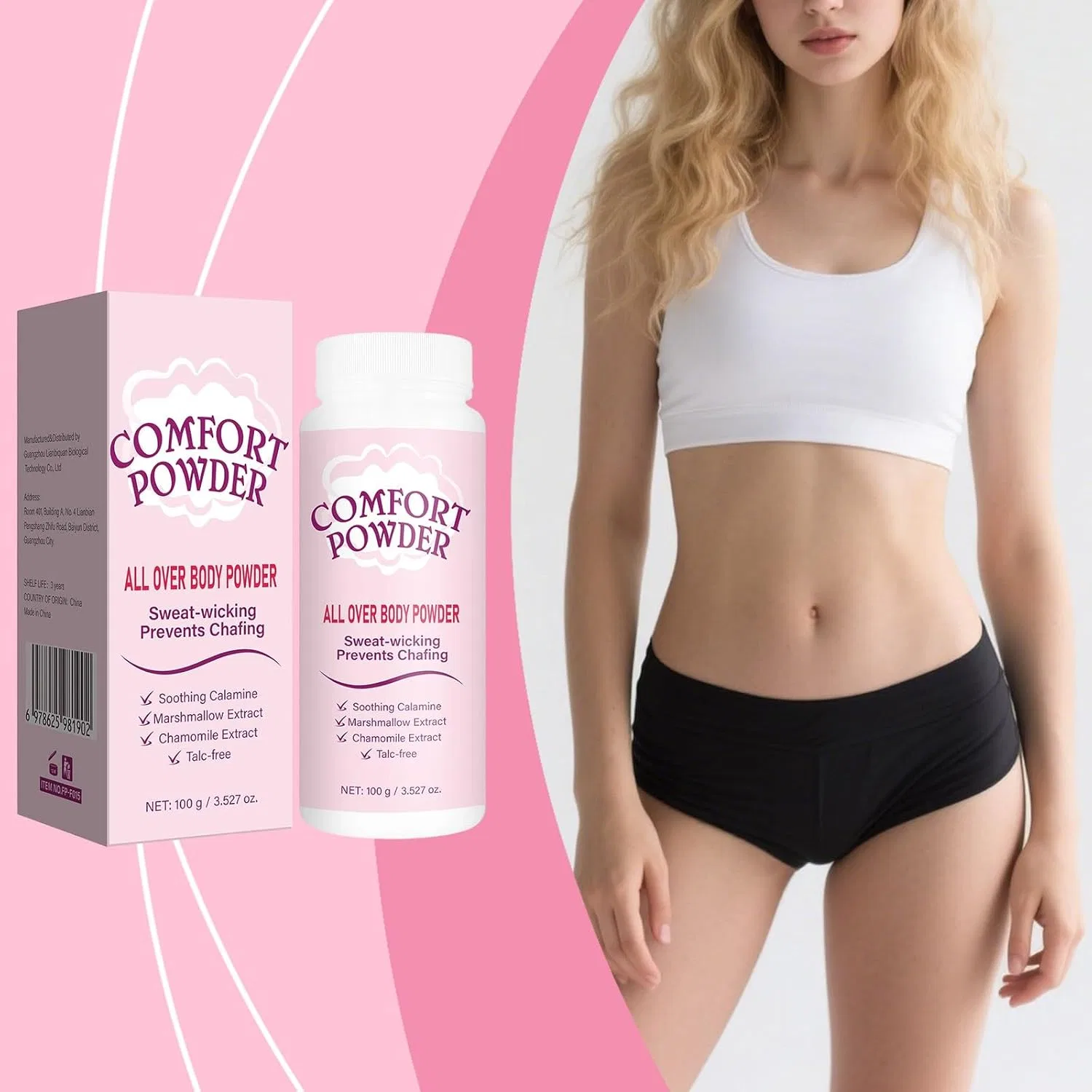 Пудра для тела Comfort без талька Generisch