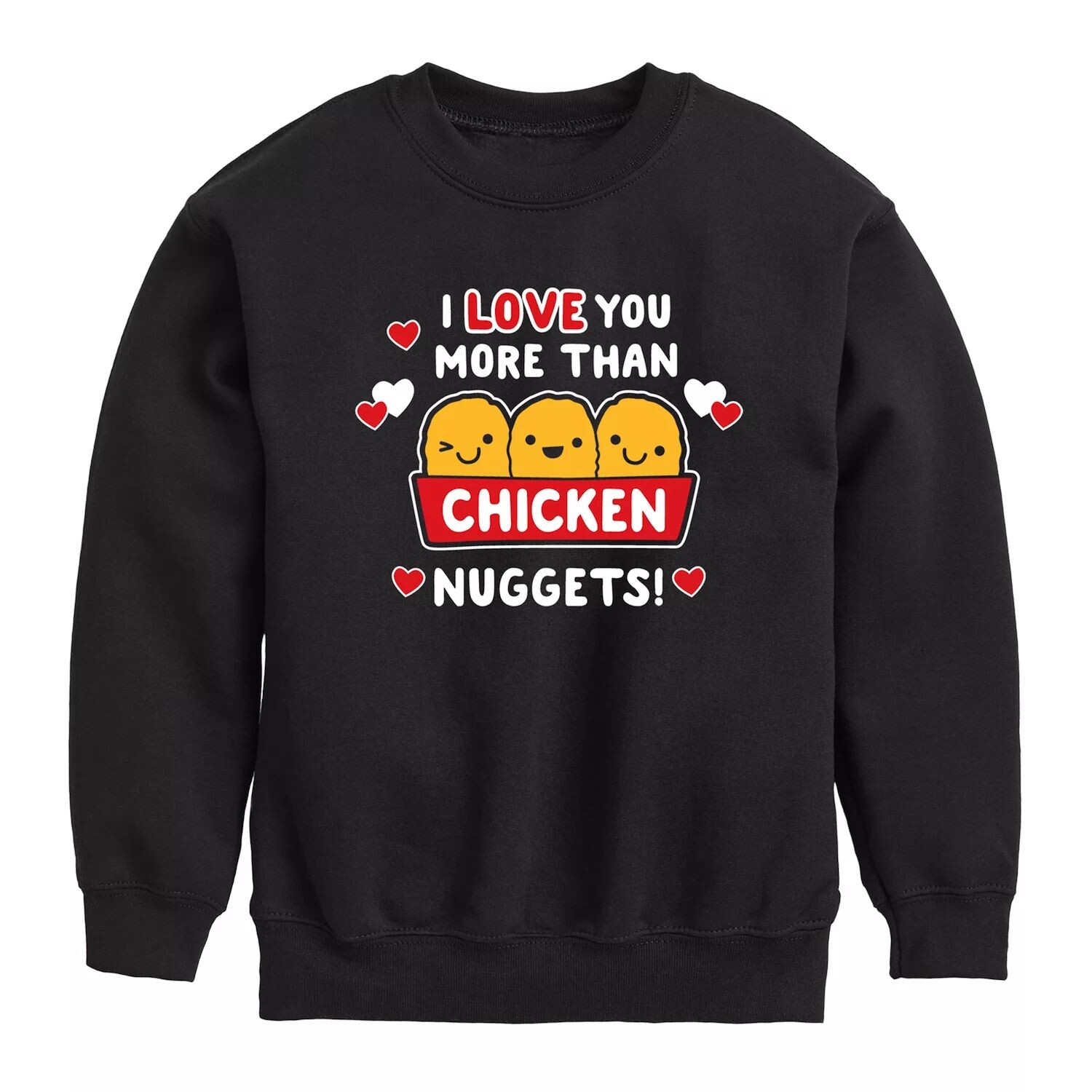 

Флисовый свитшот Love You More Than Nuggets для мальчиков 8–20 лет Licensed Character