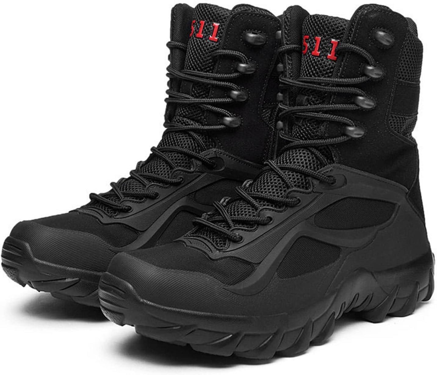 

Военные тактические ботинки для туризма и походов, легкие походные и туристические ботинки для активного отдыха, противоскользящие военные ботинки, подходят для мужчин и женщин, черные, размер 39 Lzyjckh
