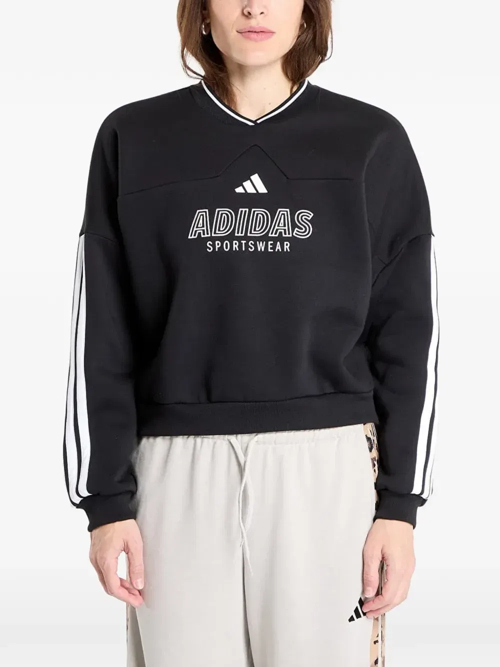 Толстовка с логотипом adidas, черный