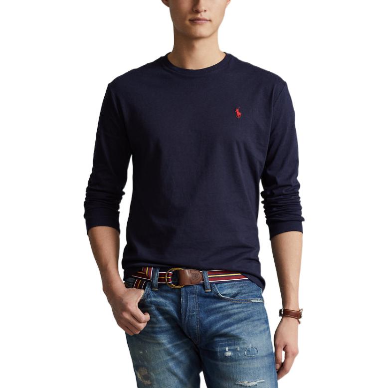 Футболка FW22 мужская темно-синяя Polo Ralph Lauren — фото 4