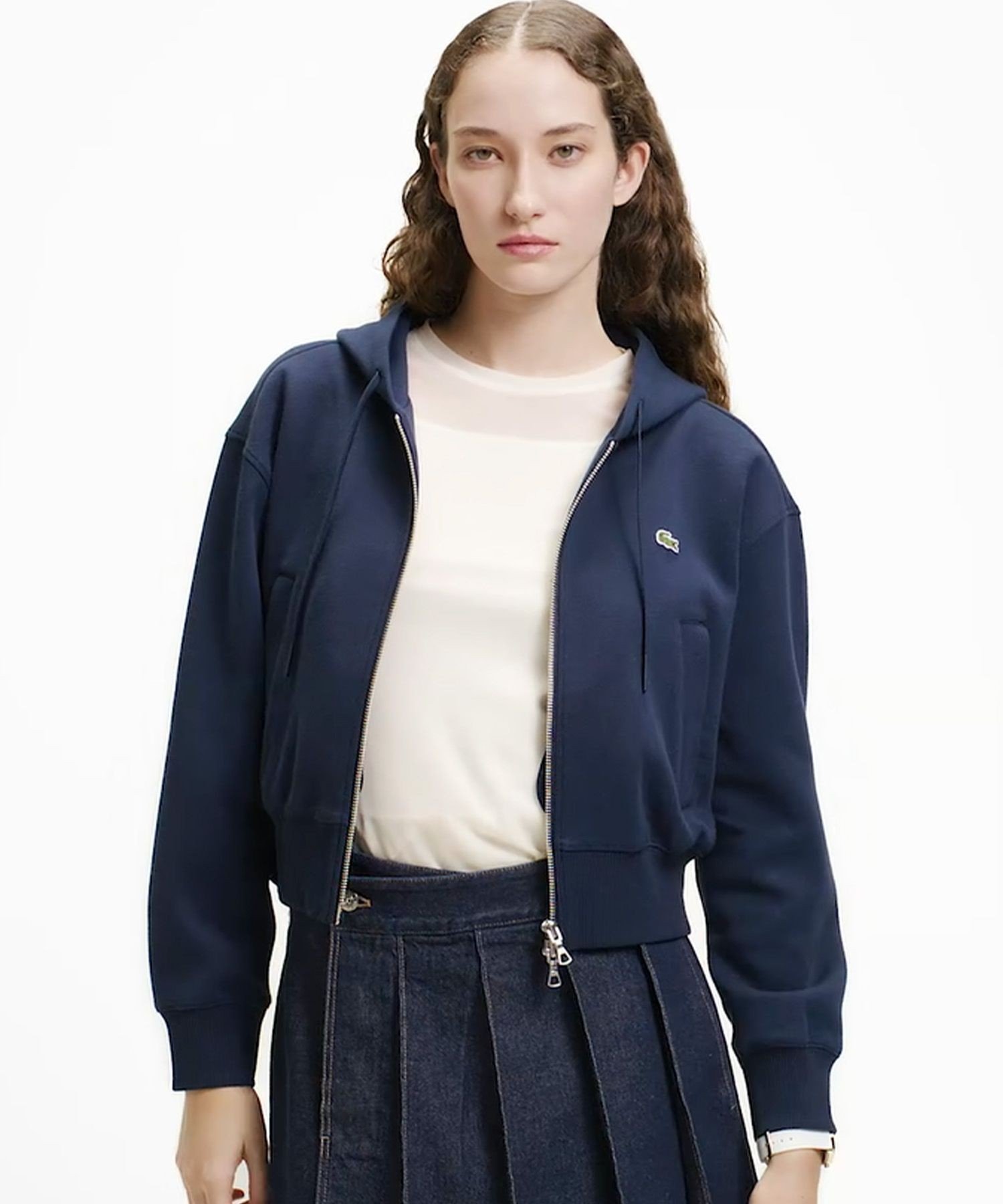 Толстовка LACOSTE Двусторонняя Navy — фото 4