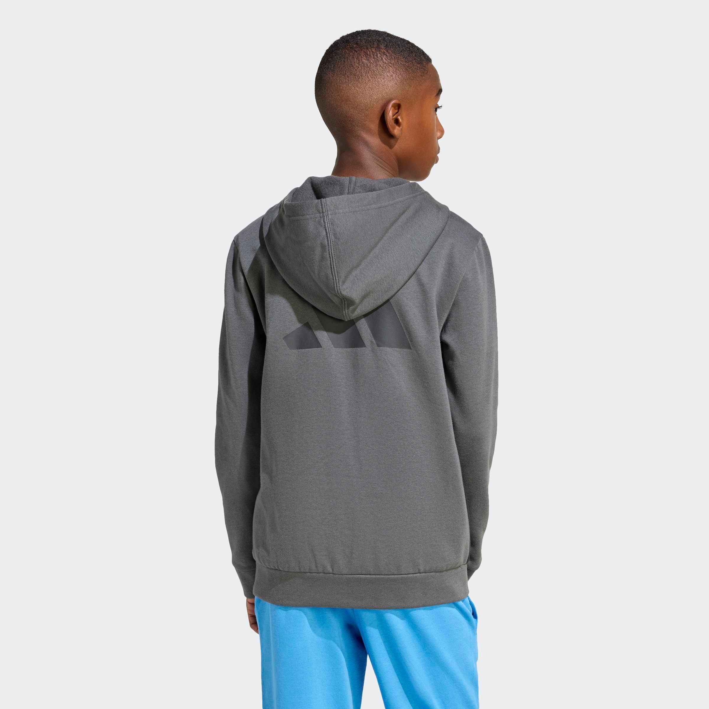 Adidas Sportswear Спортивный худи на молнии в сером цвете — фото 4
