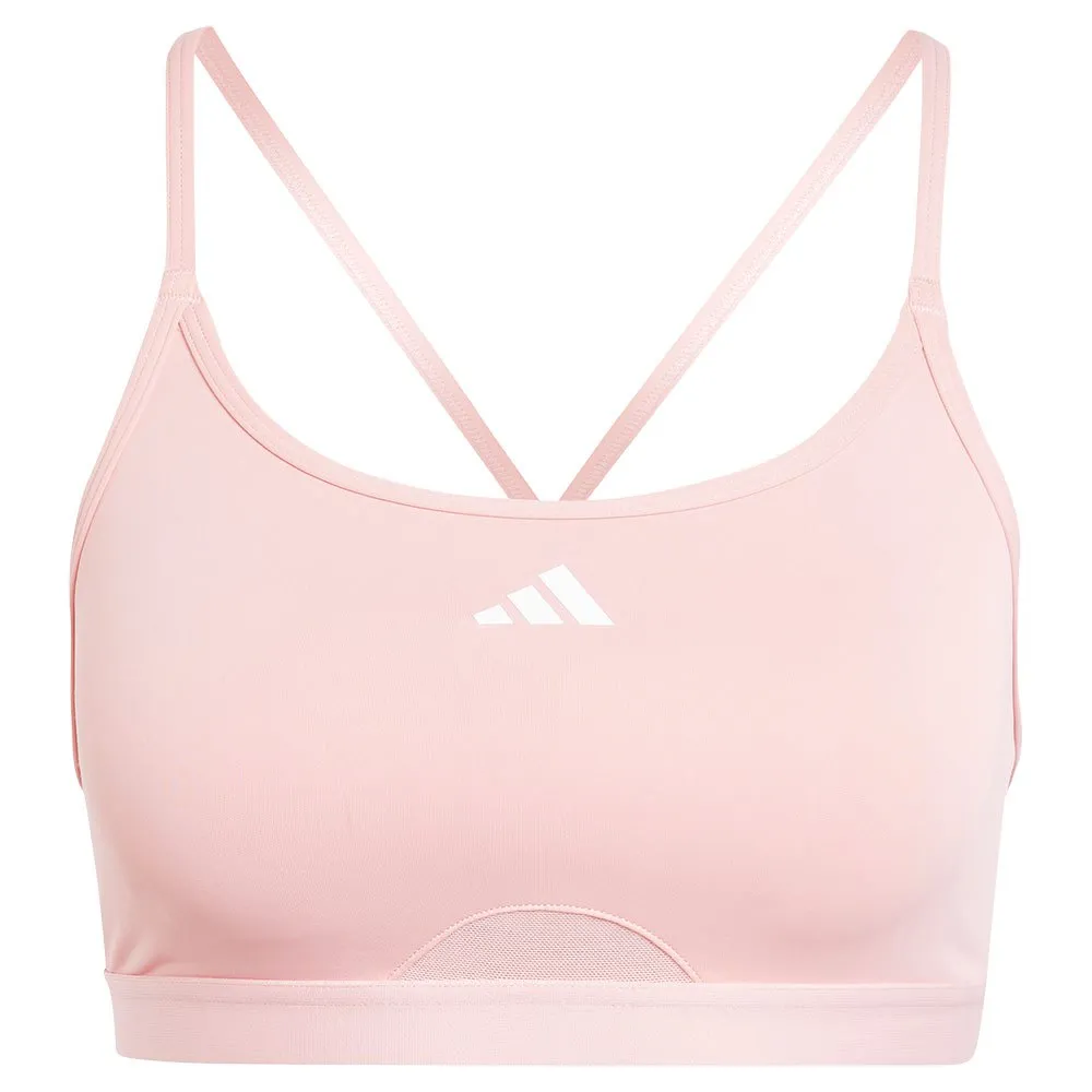 

Спортивный бюстгальтер adidas Aeroreact 3 Stripes, розовый