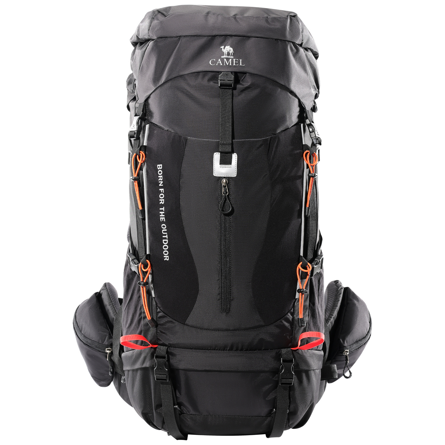 

CAMEL 69-литровый рюкзак для альпинизма, наружный рюкзак из сетчатой ткани 210D, цвет phantom black, унисекс