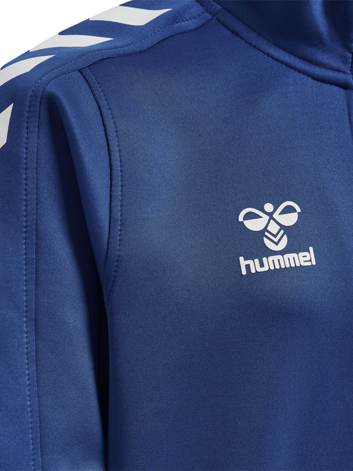Толстовка Hummel Mit Kurzem Reißverschluss Hmlcore Xk Half Zip Poly Sweat Kids, цвет TRUE BLUE — фото 3