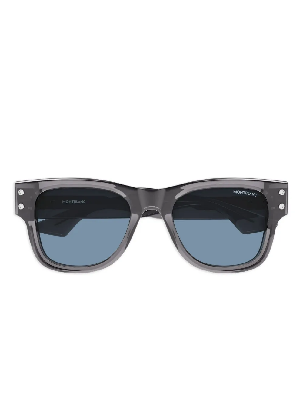 

Солнцезащитные очки в квадратной оправе MONT BLANC EYEWEAR, серый