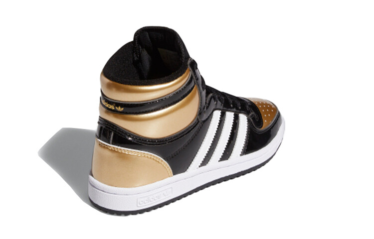 Десять лучших детских кроссовок для скейтбординга GS High-top Black/Gold/White Adidas — фото 3