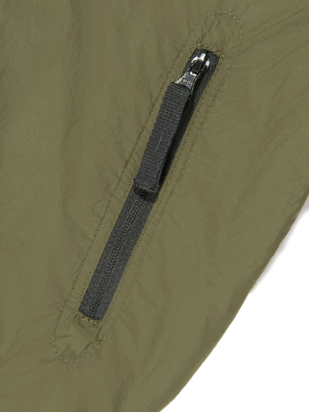 Куртка с капюшоном и нашивкой с логотипом Stone Island Junior, зеленый — фото 3