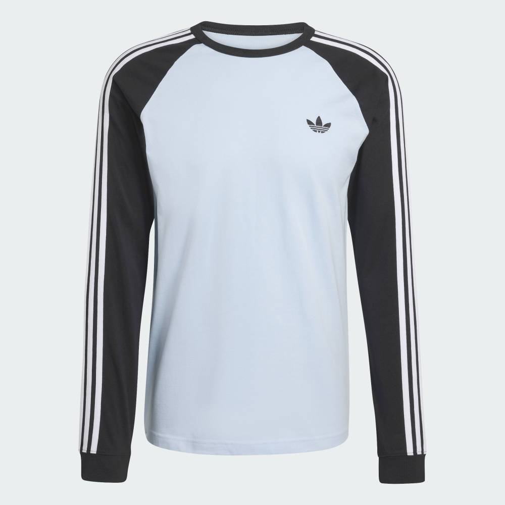 Футболка с длинным рукавом с тремя полосками Adidas, blue — фото 4