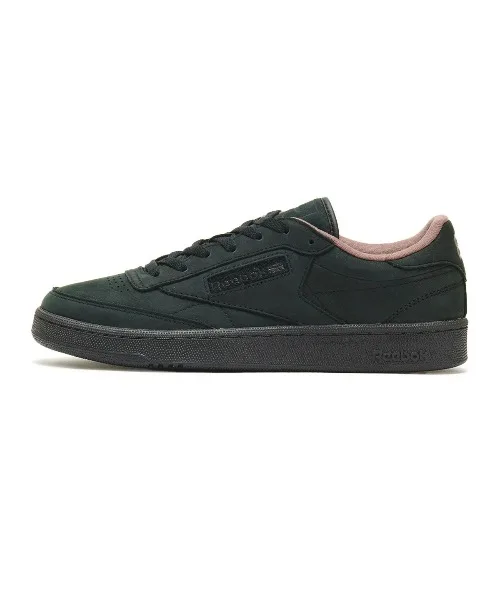 Мужские винтажные кроссовки Reebok Club C 85 из кожи Kinetics оливковые — фото 3