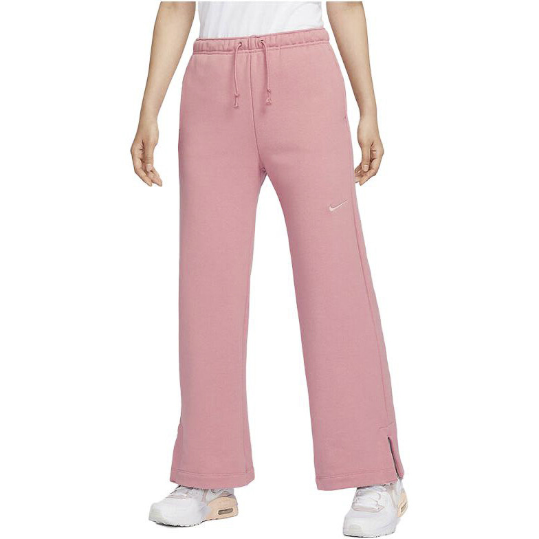 Трикотажные спортивные штаны женские красные Stardust/Rugged Orange/White Nike — фото 4
