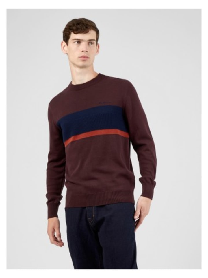 

Пуловер Ben Sherman, цвет granat