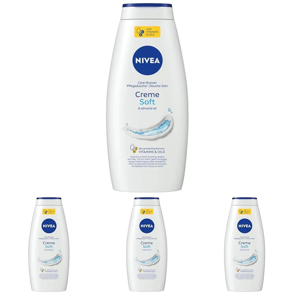 Крем-гель для душа NIVEA Creme Soft, 4 x 750 мл Nivea