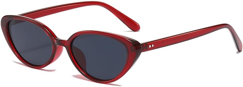 

Женские солнцезащитные очки «кошачий глаз» с защитой от УФ-излучения UV400, цвет «желе чай», идеально подходят для занятий спортом на открытом воздухе, бега и езды на велосипеде UYPTK, Red Black