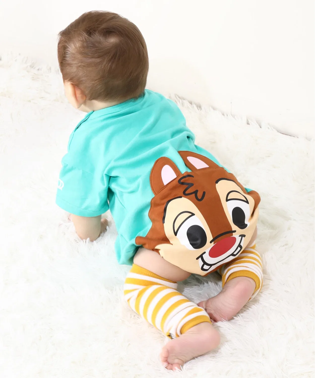 Ромпер Disney ぽってり с принтом, BABYDOLL, 80 см, мятный