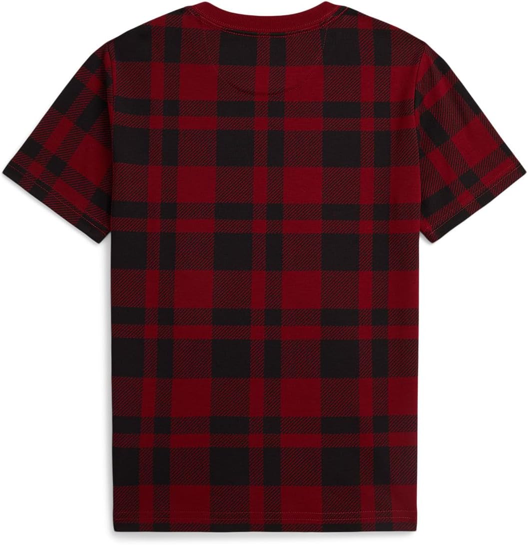 Футболка Polo Bear из хлопка в клетку Polo Ralph Lauren Kids, Hol25 Bear Edge Holiday Check — фото 2