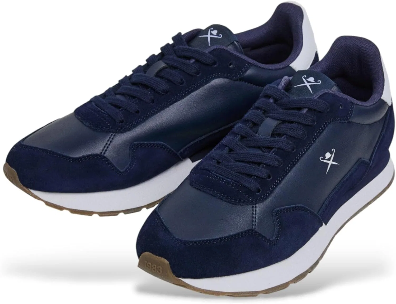 Кроссовки Hackett London Vector из гладкой кожи, Navy — фото 2