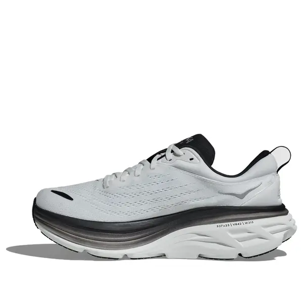 

Кроссовки bondi 8 2e wide 'white black' Hoka One One, белый