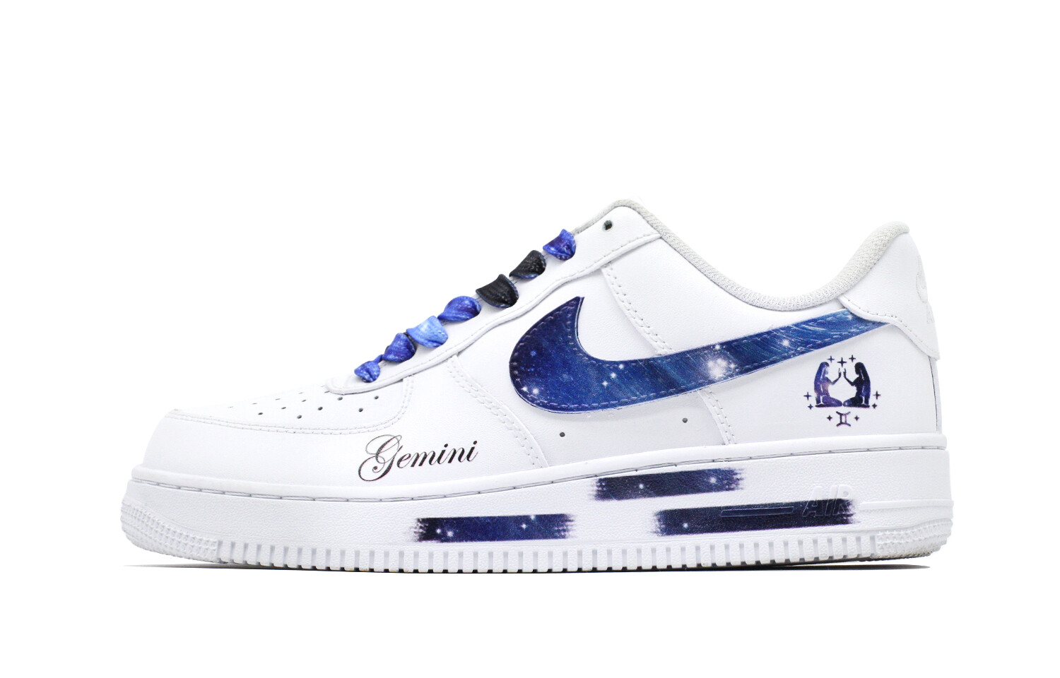 

Кроссовки Nike Air Force 1 Skateboard Shoes Women's Low-Top White Blue, Синий, Кроссовки Nike Air Force 1 Skateboard Shoes Women's Low-Top White Blue