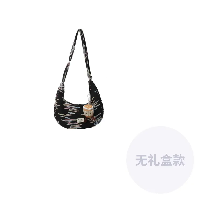 

DCLOUD Нейлоновая сумка-слинг через плечо, Black+Avocado