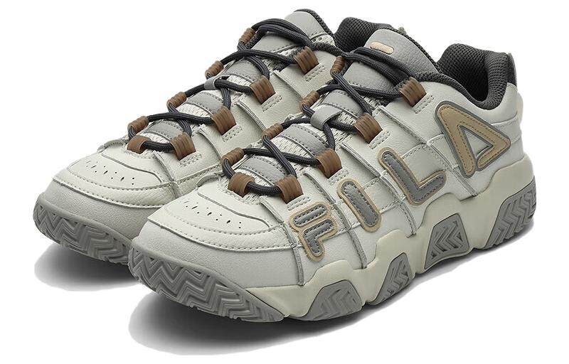 Кроссовки FILA FUSION Barricade Vintage Basketball Shoes Men Low-top Bright Gray, серый — фото 3
