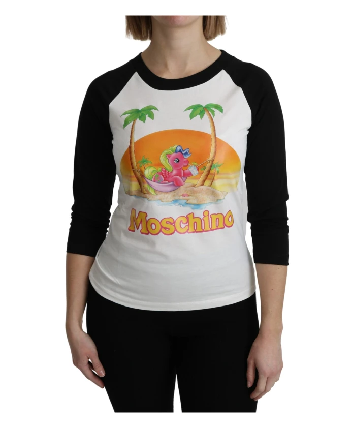 

Хлопковая футболка топ my Little Pony Moschino, белый