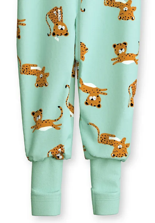 Пижама Calida Animals sleep suit, цвет ледяная мята — фото 3