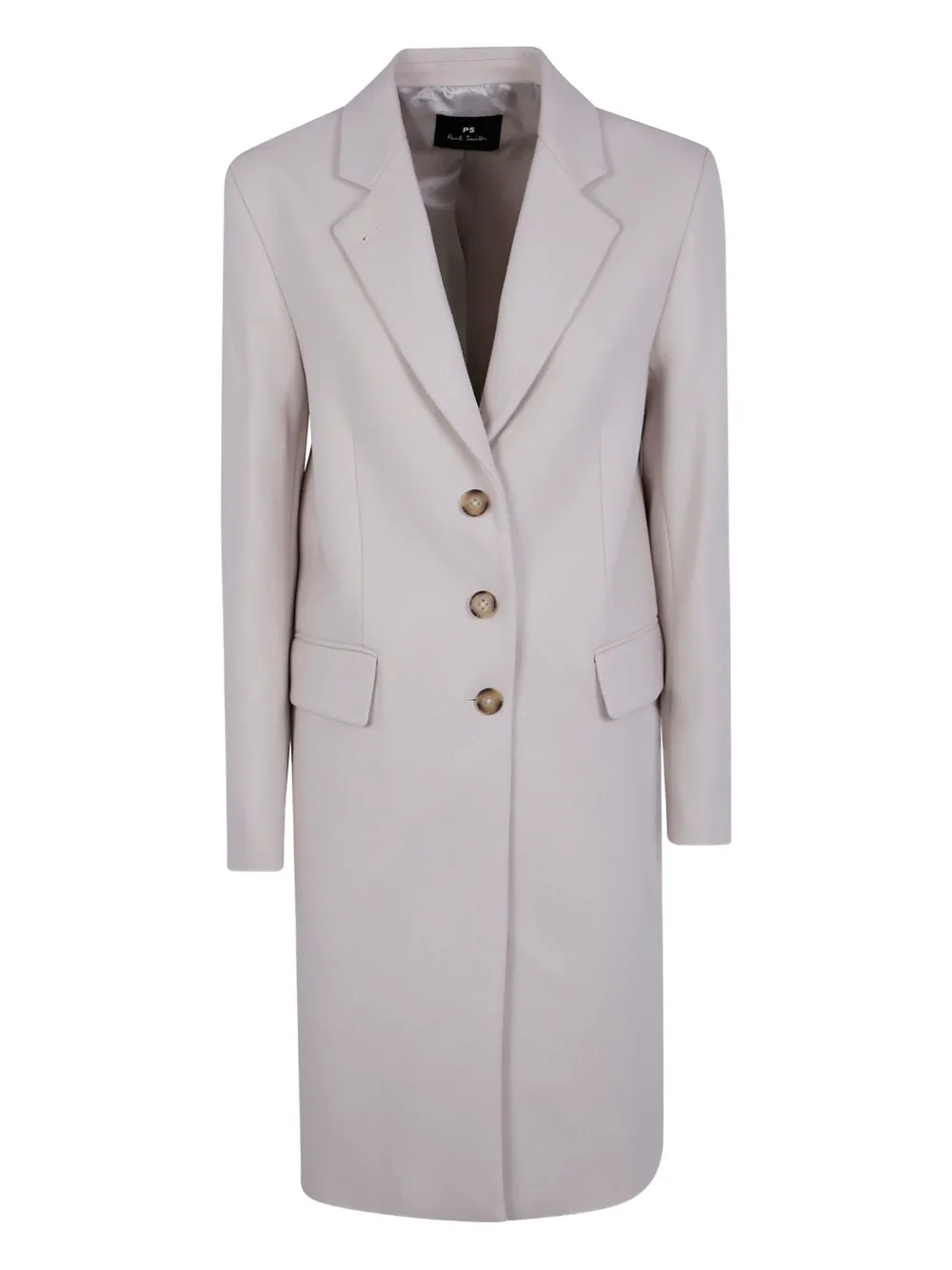 

Однобортное пальто из шерсти Paul Smith, нейтральный
