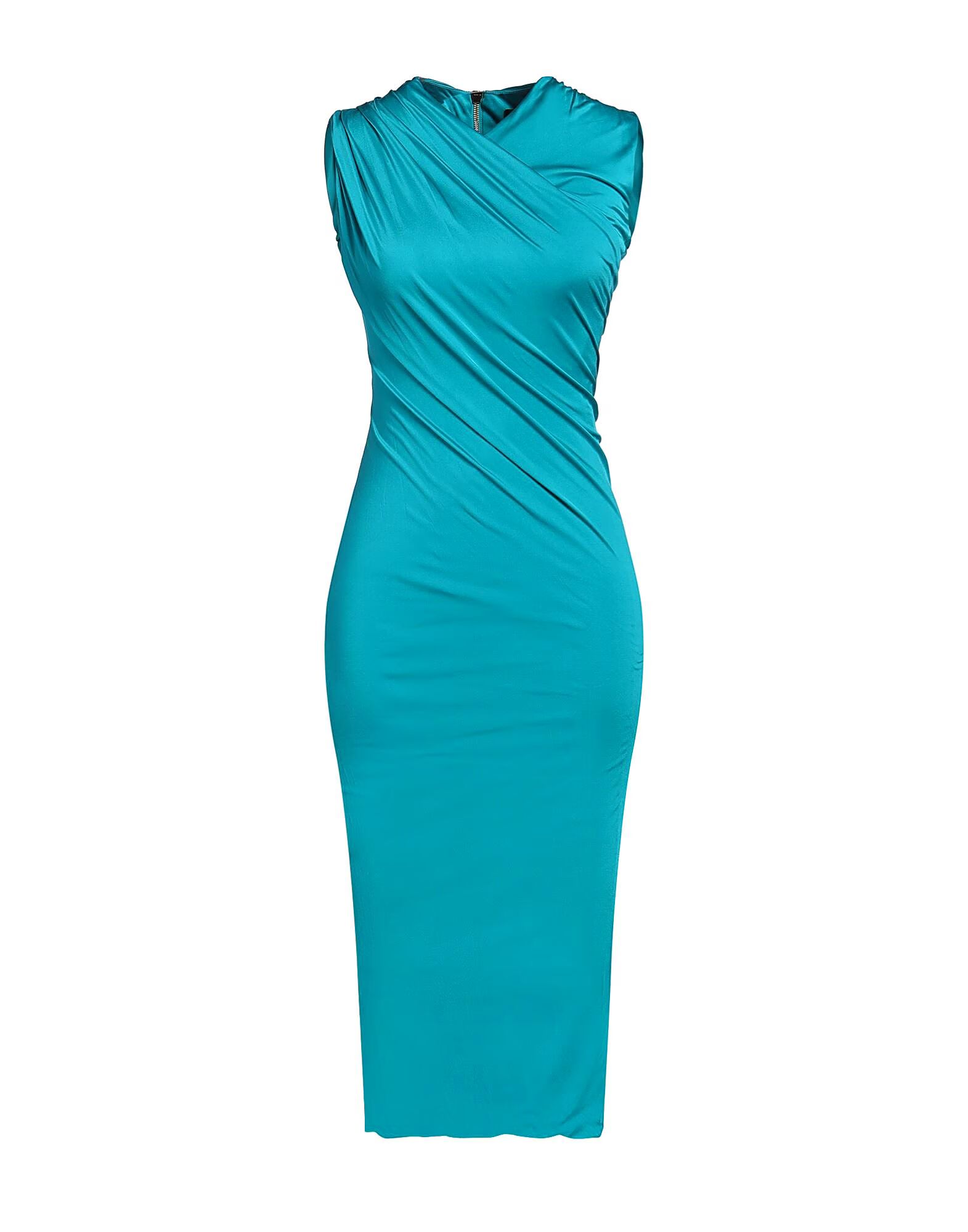 

Платье миди Versace, бирюзовый