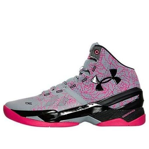 

Кроссовки curry 2 mothers day 'light gray black pink' Under Armour, серый