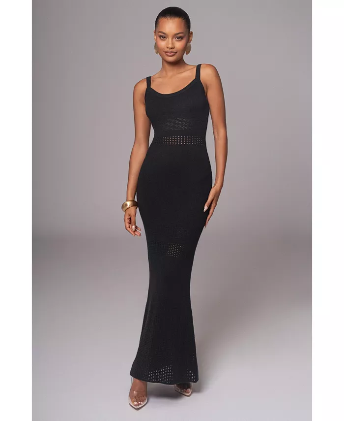 

Женское макси-платье Palm Springs из трикотажа JLUXLABEL, черный