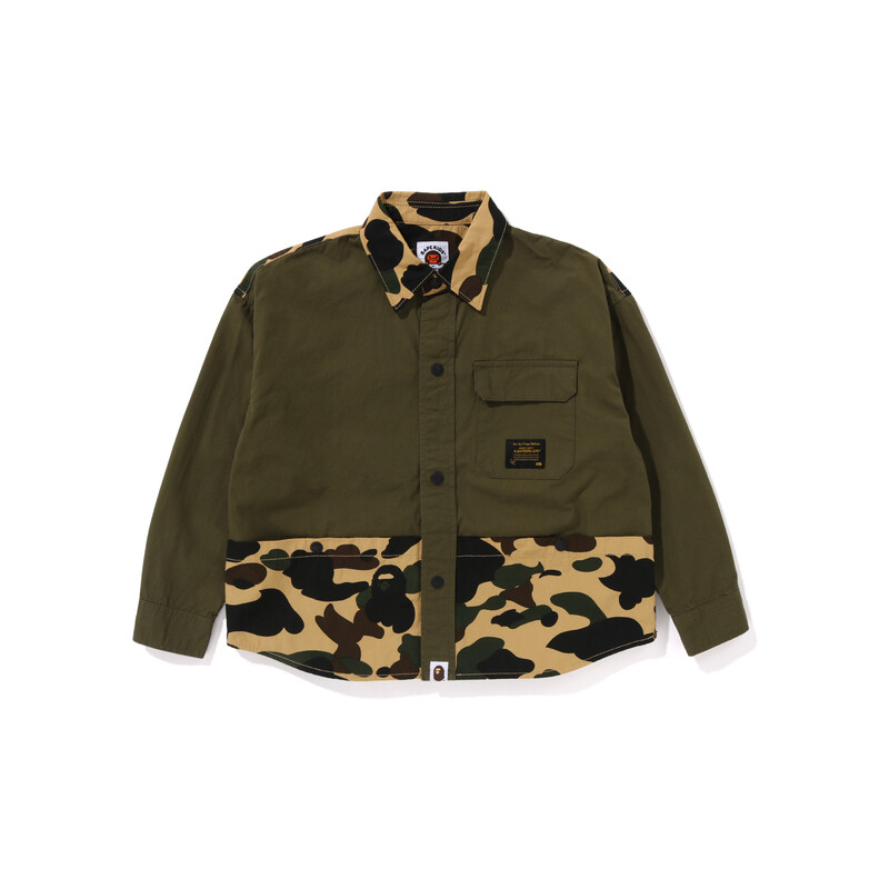 

Детская рубашка A Bathing Ape, серый