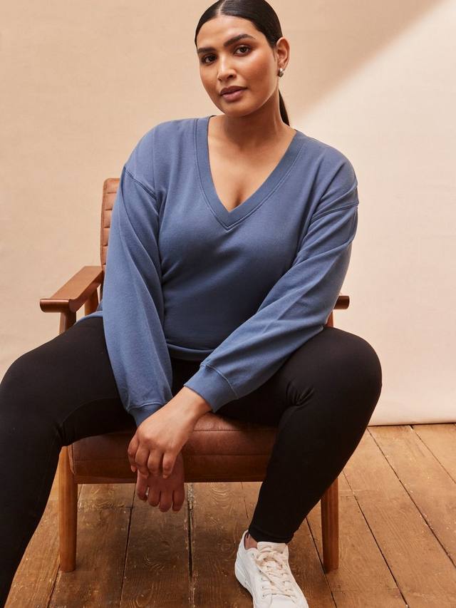 

Свитшот с V-образным вырезом Live Unlimited, Blue